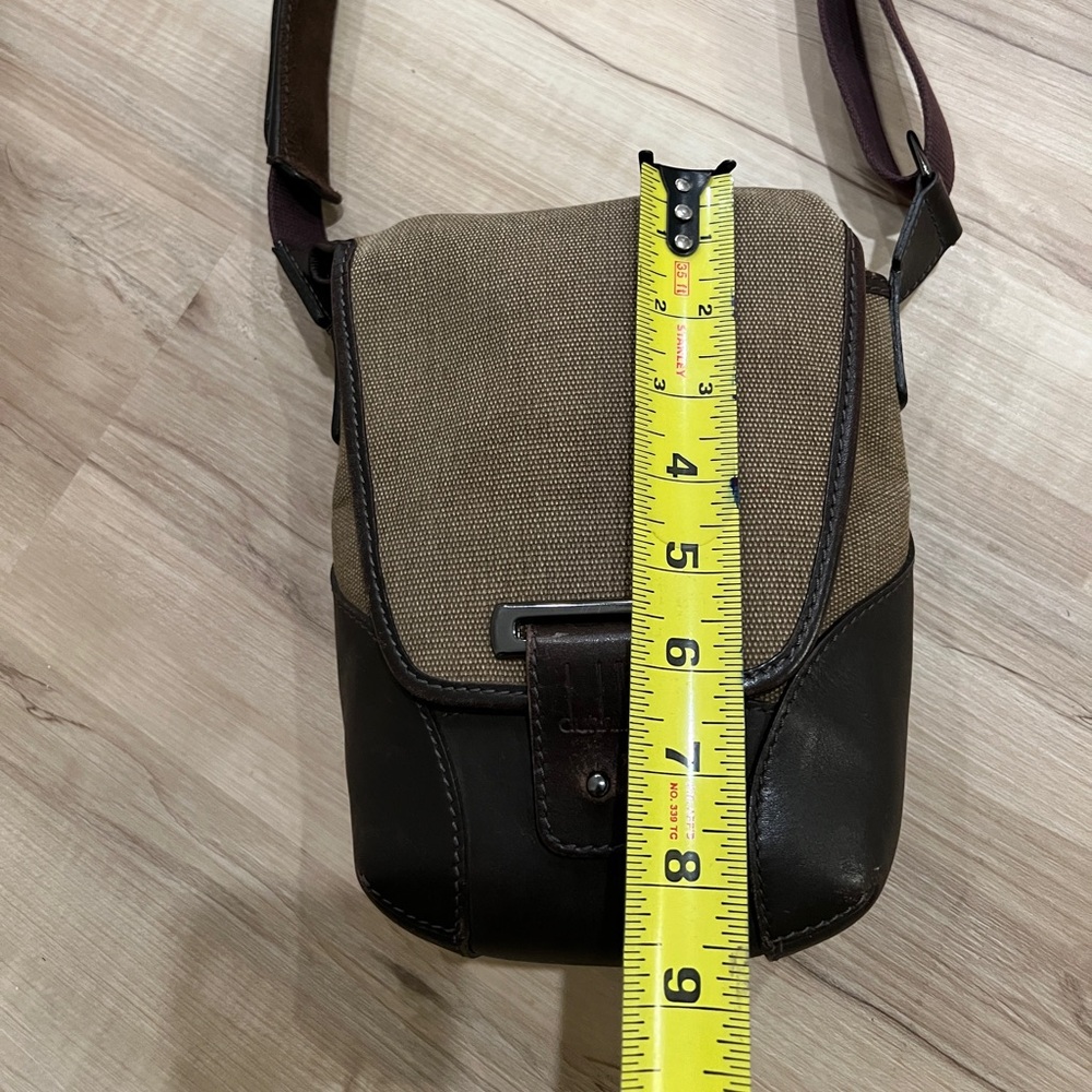Dinhill Denim Leather Motorities Messenger Bag Moss Green - Picture 7 of 12